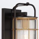 Sieninis lauko šviestuvas RIVAMAR 40W E27 IP44 QN-RIVAMAR-M-BLK-GD Sieninis lauko šviestuvas RIVAMAR 40W E27 IP44 QN-RIVAMAR-M-BLK-GD