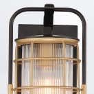 Sieninis lauko šviestuvas RIVAMAR 40W E27 IP44 QN-RIVAMAR-S-BLK-GD Sieninis lauko šviestuvas RIVAMAR 40W E27 IP44 QN-RIVAMAR-S-BLK-GD