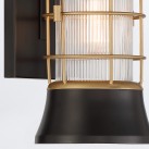 Sieninis lauko šviestuvas RIVAMAR 40W E27 IP44 QN-RIVAMAR-S-BLK-GD Sieninis lauko šviestuvas RIVAMAR 40W E27 IP44 QN-RIVAMAR-S-BLK-GD