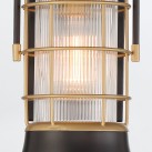 Sieninis lauko šviestuvas RIVAMAR 40W E27 IP44 QN-RIVAMAR-S-BLK-GD Sieninis lauko šviestuvas RIVAMAR 40W E27 IP44 QN-RIVAMAR-S-BLK-GD