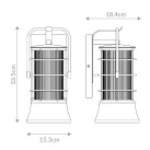 Sieninis lauko šviestuvas RIVAMAR 40W E27 IP44 QN-RIVAMAR-S-BLK-GD Sieninis lauko šviestuvas RIVAMAR 40W E27 IP44 QN-RIVAMAR-S-BLK-GD