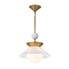 Pakabinamas šviestuvas SAUCER 40W E27 QN-SAUCER-1P-M-AB-OPAL