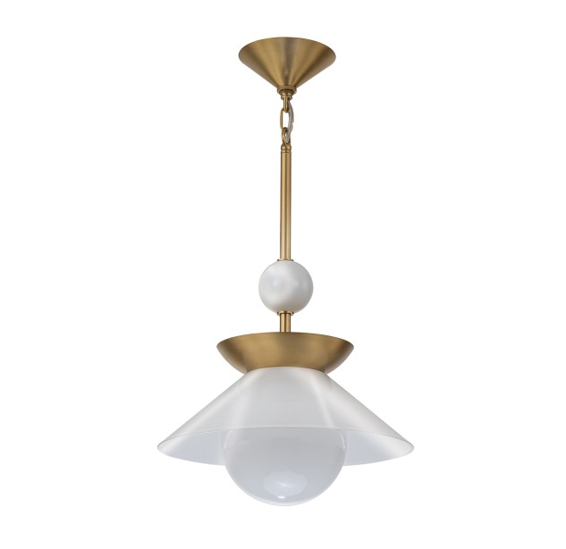 Pakabinamas šviestuvas SAUCER 40W E27 QN-SAUCER-1P-M-AB-OPAL