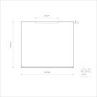 Pakabinamas šviestuvas CL H LED PRO 4000K 29W 10524 Pakabinamas šviestuvas CL H LED PRO 4000K 29W 10524