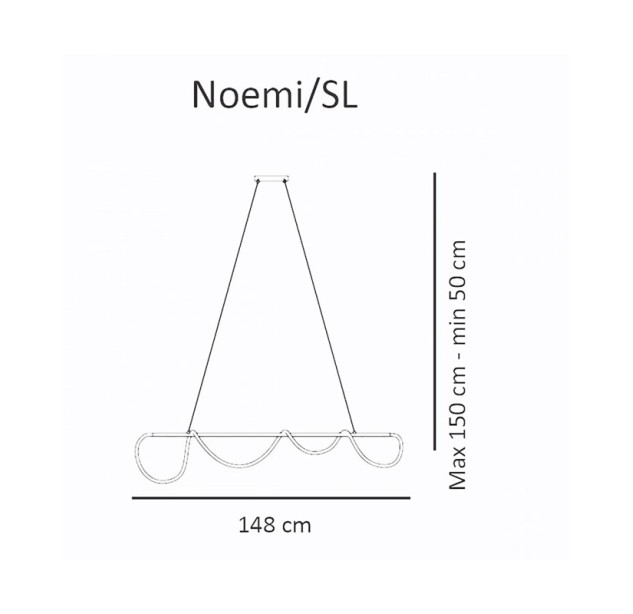 Pakabinamas šviestuvas NOEMI SL 4000K 40W 33892 dimeriuojamas Pakabinamas šviestuvas NOEMI SL 4000K 40W 33892 dimeriuojamas