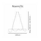Pakabinamas šviestuvas NOEMI SL 4000K 40W 33892 dimeriuojamas Pakabinamas šviestuvas NOEMI SL 4000K 40W 33892 dimeriuojamas