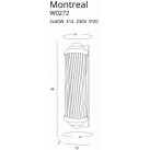 Sieninis šviestuvas MONTREAL W0272
