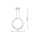 Pakabinamas šviestuvas MIRROR 3000K 35W LP-999/1P S BK
