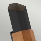 Sieninis lauko šviestuvas CHASM 3000K 9.5W QZ-CHASM-L-BKW
