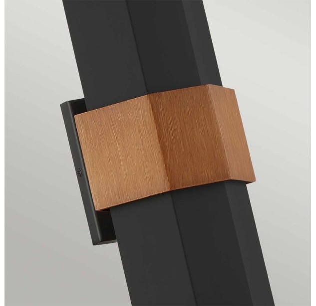 Sieninis lauko šviestuvas CHASM 3000K 9.5W QZ-CHASM-L-BKW
