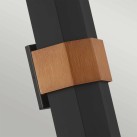 Sieninis lauko šviestuvas CHASM 3000K 9.5W QZ-CHASM-L-BKW