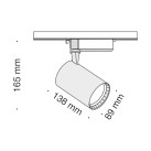 LED šviestuvas TRACK sistemai W7 4000K 17W TR003-1-17W4K-B