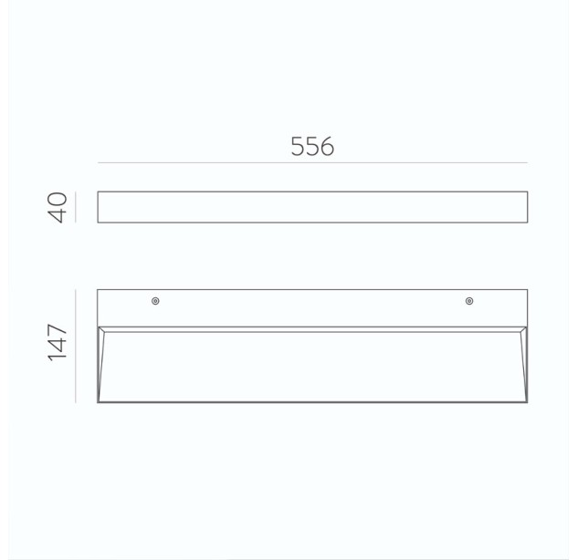 Sieninis šviestuvas BRICK 56 2700K-3000K A3972270B