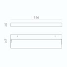 Sieninis šviestuvas BRICK 56 2700K-3000K A3972270N Sieninis šviestuvas BRICK 56 2700K-3000K A3972270N