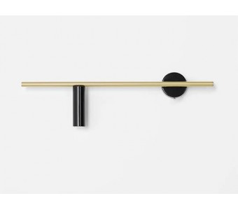 Sieninis šviestuvas TREVO BRASS/BLACK 