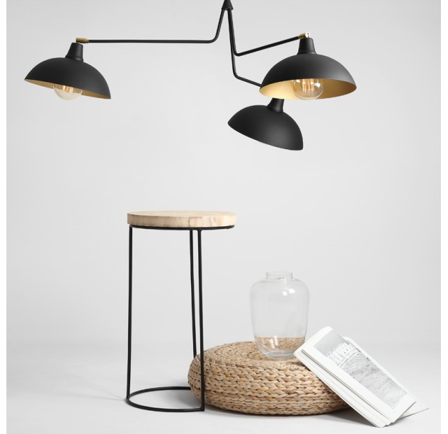 Lubinis šviestuvas ESPACE 3 BLACK