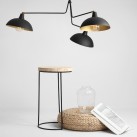 Lubinis šviestuvas ESPACE 3 BLACK