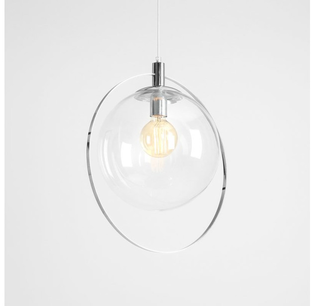 Pakabinamas šviestuvas AURA TRANSPARENT CHROME Pakabinamas šviestuvas AURA TRANSPARENT CHROME