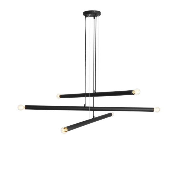 Pakabinamas šviestuvas TUBO 6 BLACK