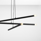 Pakabinamas šviestuvas TUBO 6 BLACK