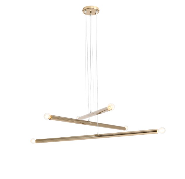 Pakabinamas šviestuvas TUBO 6 GOLD Pakabinamas šviestuvas TUBO 6 GOLD