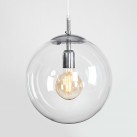 Pakabinamas šviestuvas GLOBE TRANSPARENT CHROME
