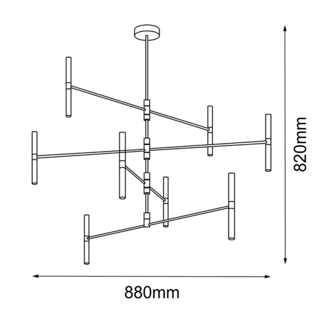 Pakabinamas šviestuvas 8392 LIVI gold G9 LED 4W 
