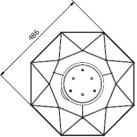Pakabinamas šviestuvas ARD DIAMOND WHITE 3xE27 Pakabinamas šviestuvas ARD DIAMOND WHITE 3xE27