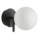 Sieninis šviestuvas ATOM BLACK/OPAL
