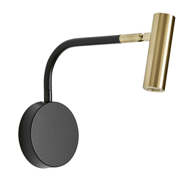 Sieninis šviestuvas MAHO Matt brass/Matt black Sieninis šviestuvas MAHO Matt brass/Matt black