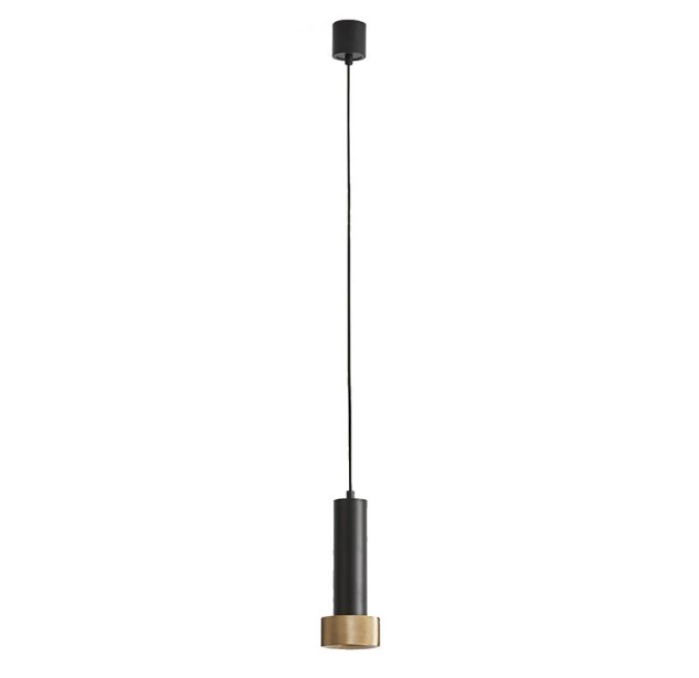 Pakabinamas šviestuvas FOCUS BLACK/GOLD