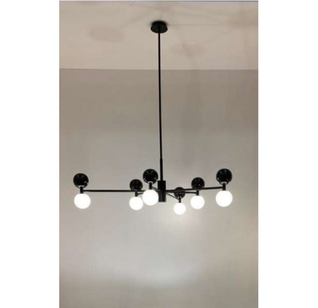 Pakabinamas šviestuvas DALT 6 BLACK