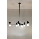 Pakabinamas šviestuvas DALT 6 BLACK