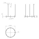 Pakabinamas šviestuvas TURA 12x3W 2700K C1313/C Pakabinamas šviestuvas TURA 12x3W 2700K C1313/C