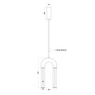 Pakabinamas šviestuvas IMAN 2700K 2x11W C1322 Pakabinamas šviestuvas IMAN 2700K 2x11W C1322