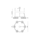 Pakabinamas šviestuvas FLOW 2700K 6x9W C1339/6 dimeriuojamas Pakabinamas šviestuvas FLOW 2700K 6x9W C1339/6 dimeriuojamas