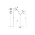 Pastatomas šviestuvas FLOW 2700K 2x9W P1339 dimeriuojamas