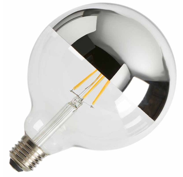 LED lemputė B039 CHROME E27 6W 2700K