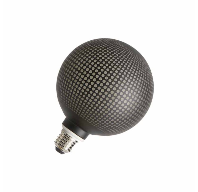 LED lemputė B047 G125 E27 3W 2700K Black dots LED lemputė B047 G125 E27 3W 2700K Black dots