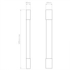 Sieninis šviestuvas PALERMO 600 LED 3000K 6.8W 1084038 Sieninis šviestuvas PALERMO 600 LED 3000K 6.8W 1084038