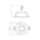 Įleidžiamas užglaistomas šviestuvas 1253005 Blanco Round Adjustable Įleidžiamas užglaistomas šviestuvas 1253005 Blanco Round Adjustable