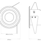 Įleidžiamas šviestuvas 1416004 Solway Round IP65 Įleidžiamas šviestuvas 1416004 Solway Round IP65