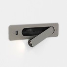 Sieninis įleidžiamas šviestuvas KETA USB 2700K 3.2W 1437001 Sieninis įleidžiamas šviestuvas KETA USB 2700K 3.2W 1437001