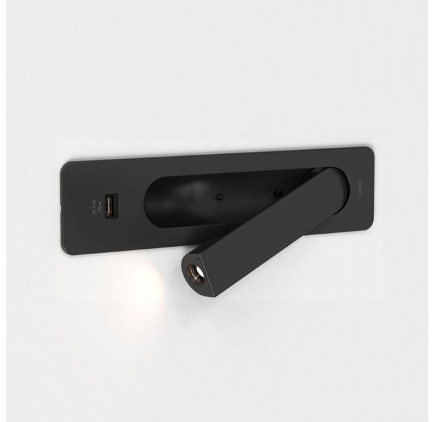 Sieninis įleidžiamas šviestuvas KETA USB 2700K 3.2W 1437004 Sieninis įleidžiamas šviestuvas KETA USB 2700K 3.2W 1437004