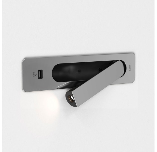 Sieninis įleidžiamas šviestuvas KETA USB 2700K 3.2W 1437006