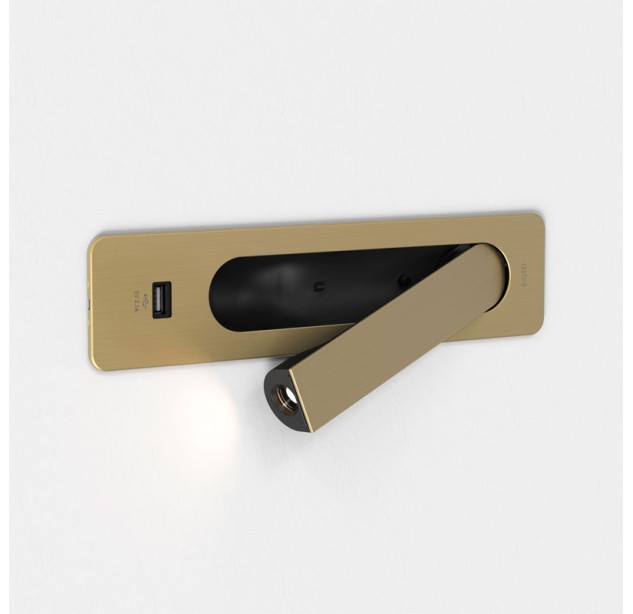 Sieninis įleidžiamas šviestuvas KETA USB 2700K 3.2W 1437007 Sieninis įleidžiamas šviestuvas KETA USB 2700K 3.2W 1437007