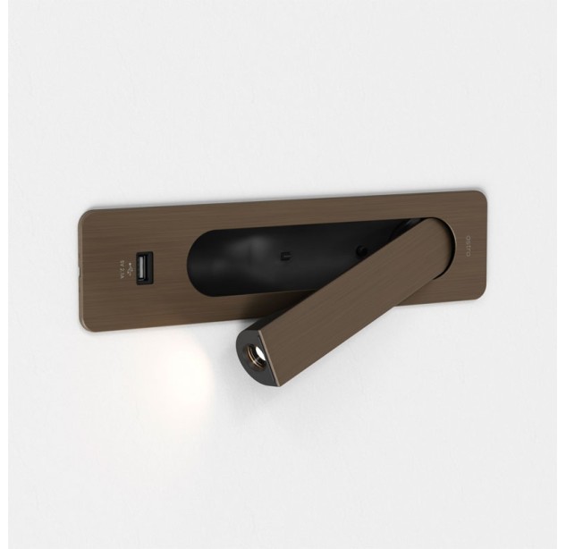 Sieninis įleidžiamas šviestuvas KETA USB 2700K 3.2W 1437008 Sieninis įleidžiamas šviestuvas KETA USB 2700K 3.2W 1437008