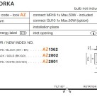 Įleidžiamas šviestuvas MINORKA baltas/juodas
