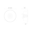 Avarinis šviestuvas AXP 6000K 3W IP20