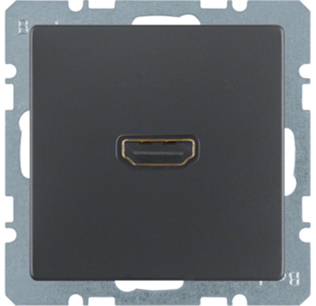 HDMI lizdas 3315426086, antracito spalva